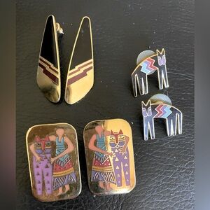 Lot of 3 Laurel Burch Vintage Earrings- “Dancer” included- bundle and save 30%